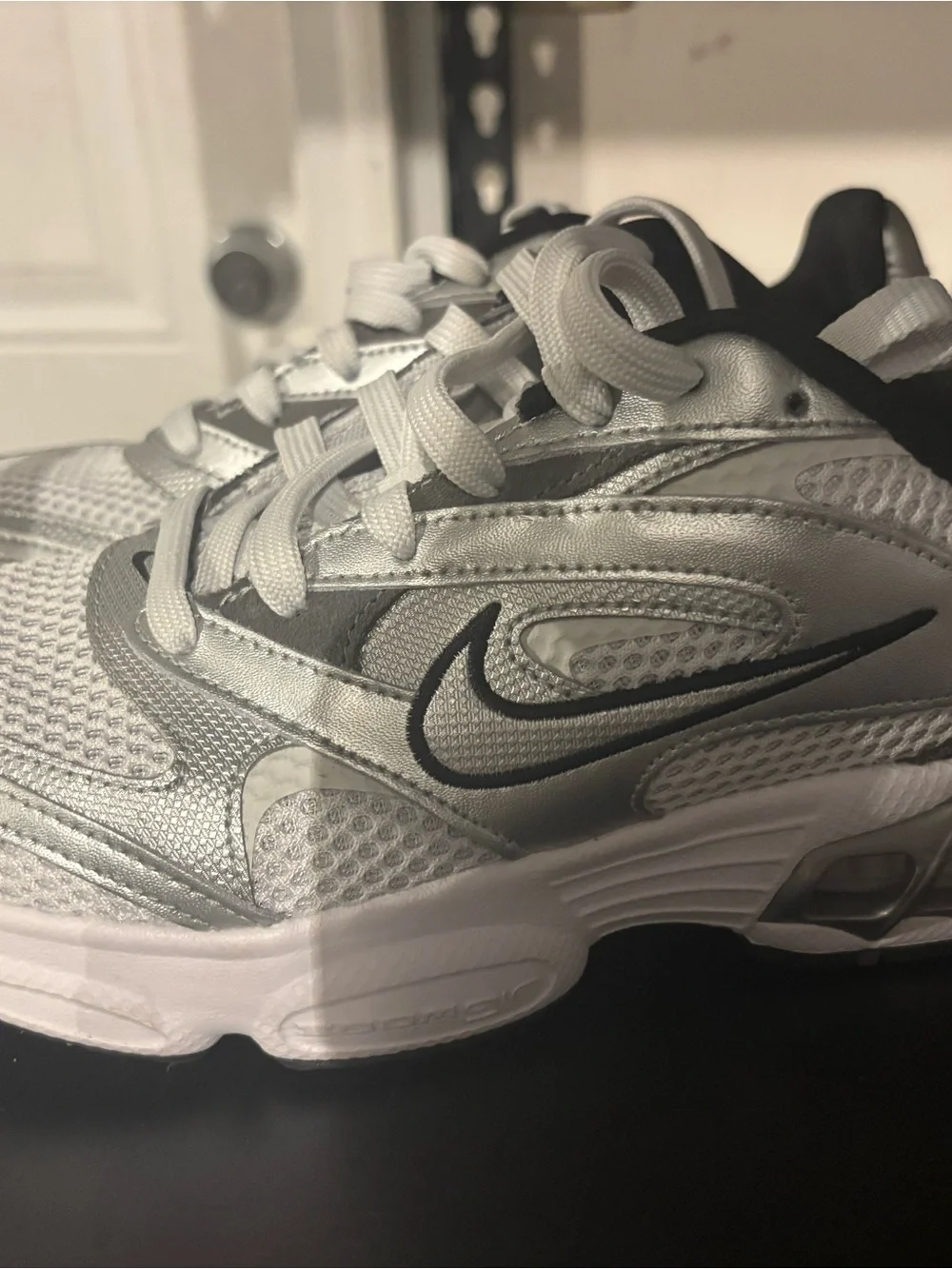 Nike Silver and Black Nike Zoom Air Fire